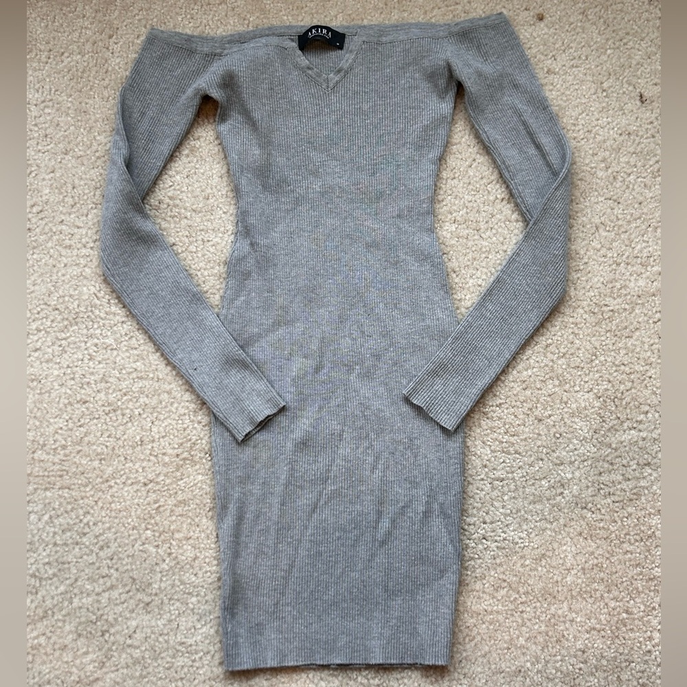 Women’s bodycon mini off shoulder dress size medium